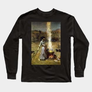 Magic Circle - John William Waterhouse Long Sleeve T-Shirt